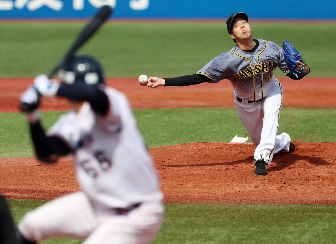 ヤクルト対阪神　ヤクルト戦に先発する青柳（撮影・加藤哉）