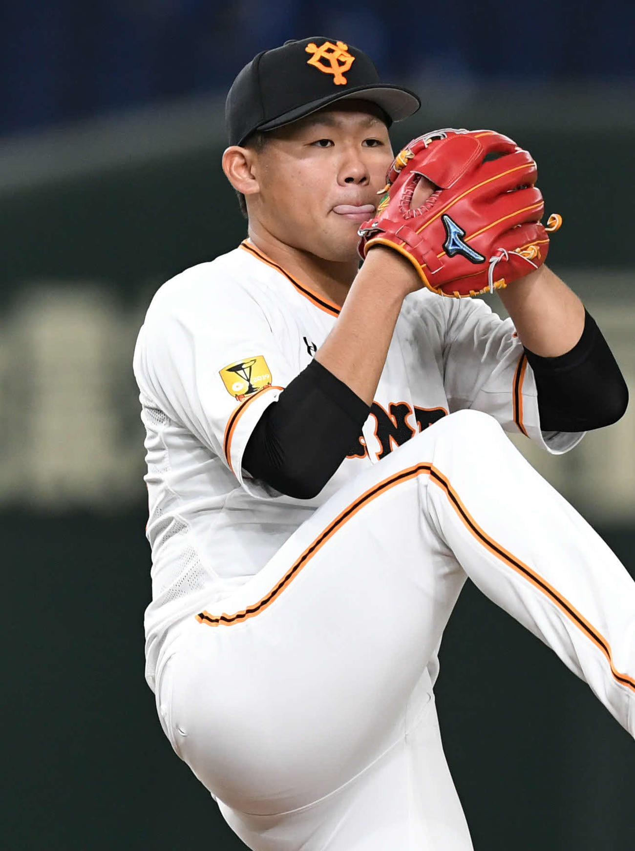 巨人対DeNA　力投する巨人先発の田口（撮影・山崎安昭）