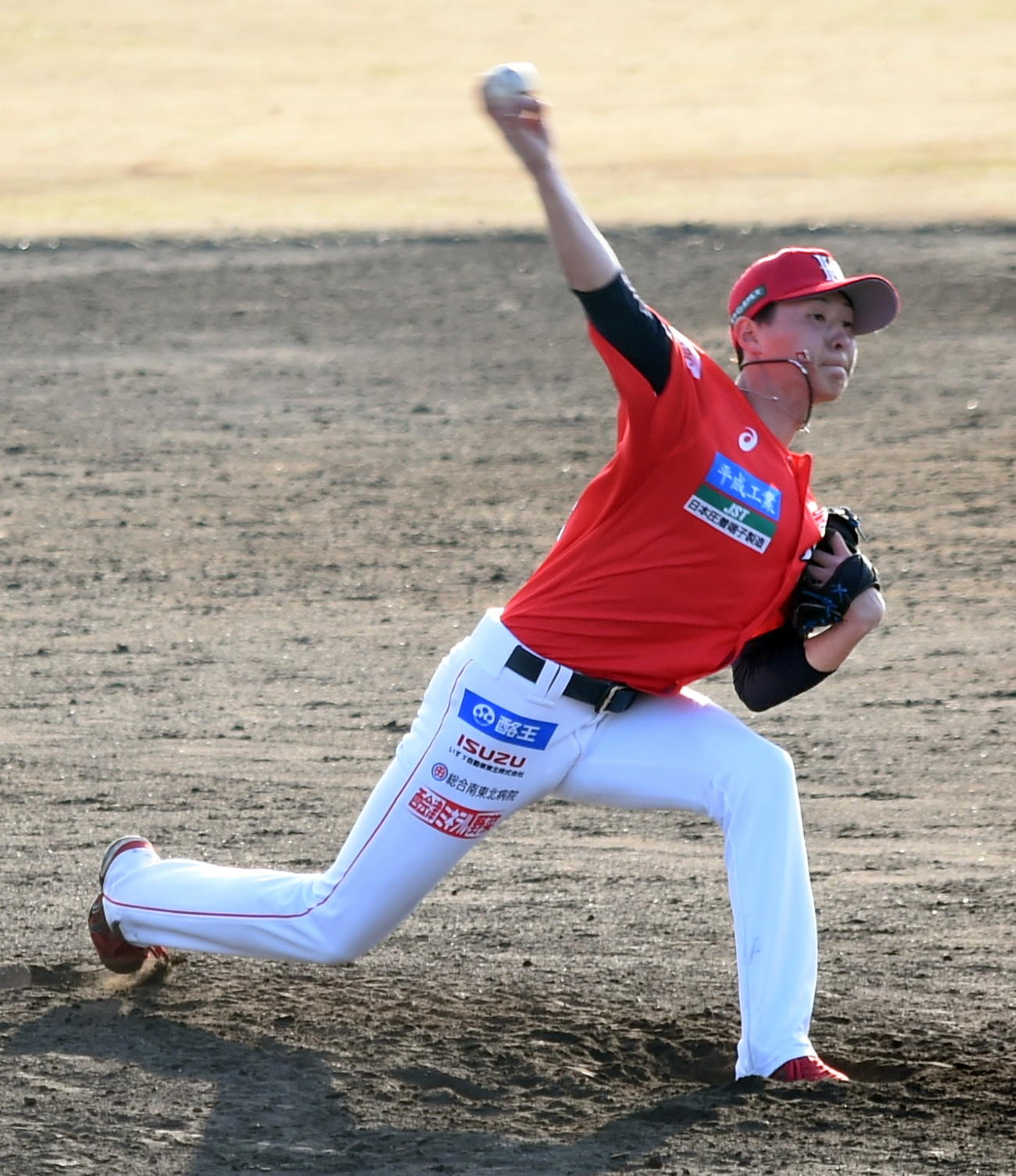 福島対オールいわき　好投した福島・谷中