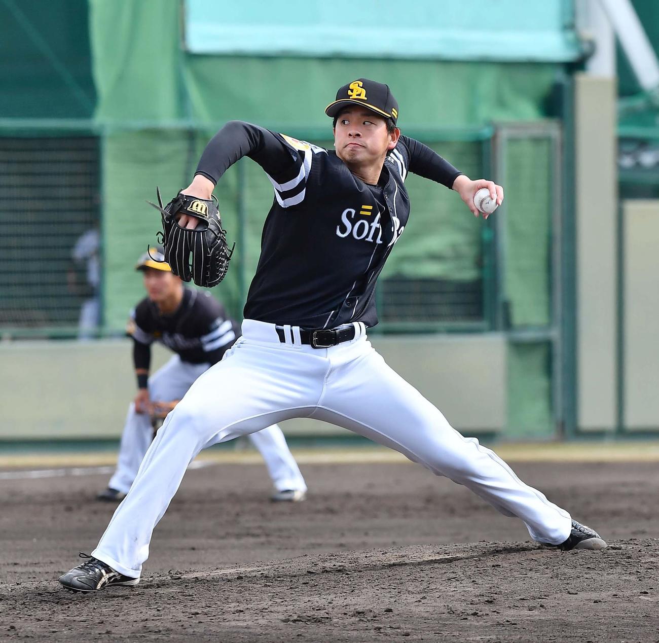阪神対ソフトバンク2軍戦　ソフトバンク・大関友久（撮影・上田博志）