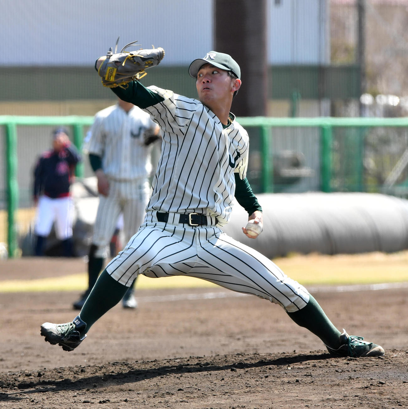 東京都企業春季大会、明治安田生命戦で7回4安打1失点の好投を見せたJR東日本・伊藤将司（撮影・柴田隆二）