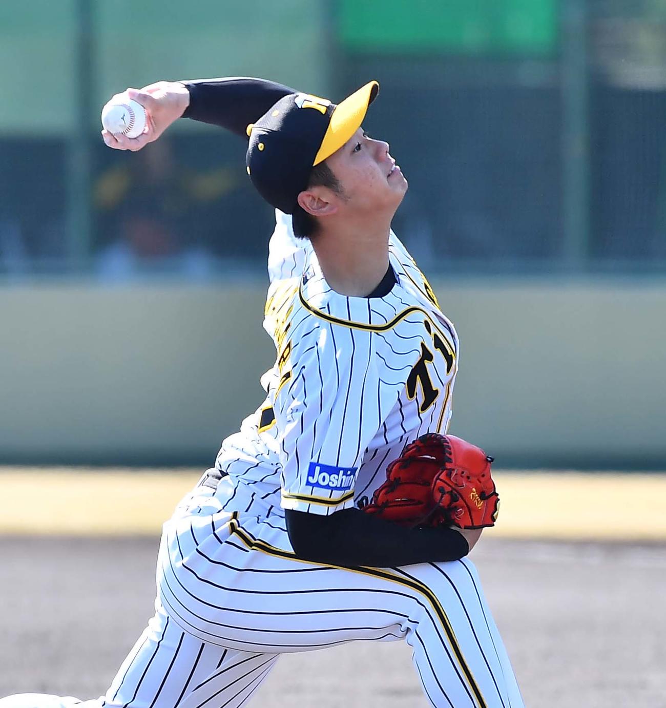 阪神対ソフトバンク2軍戦　阪神3番手の川原（撮影・上田博志）