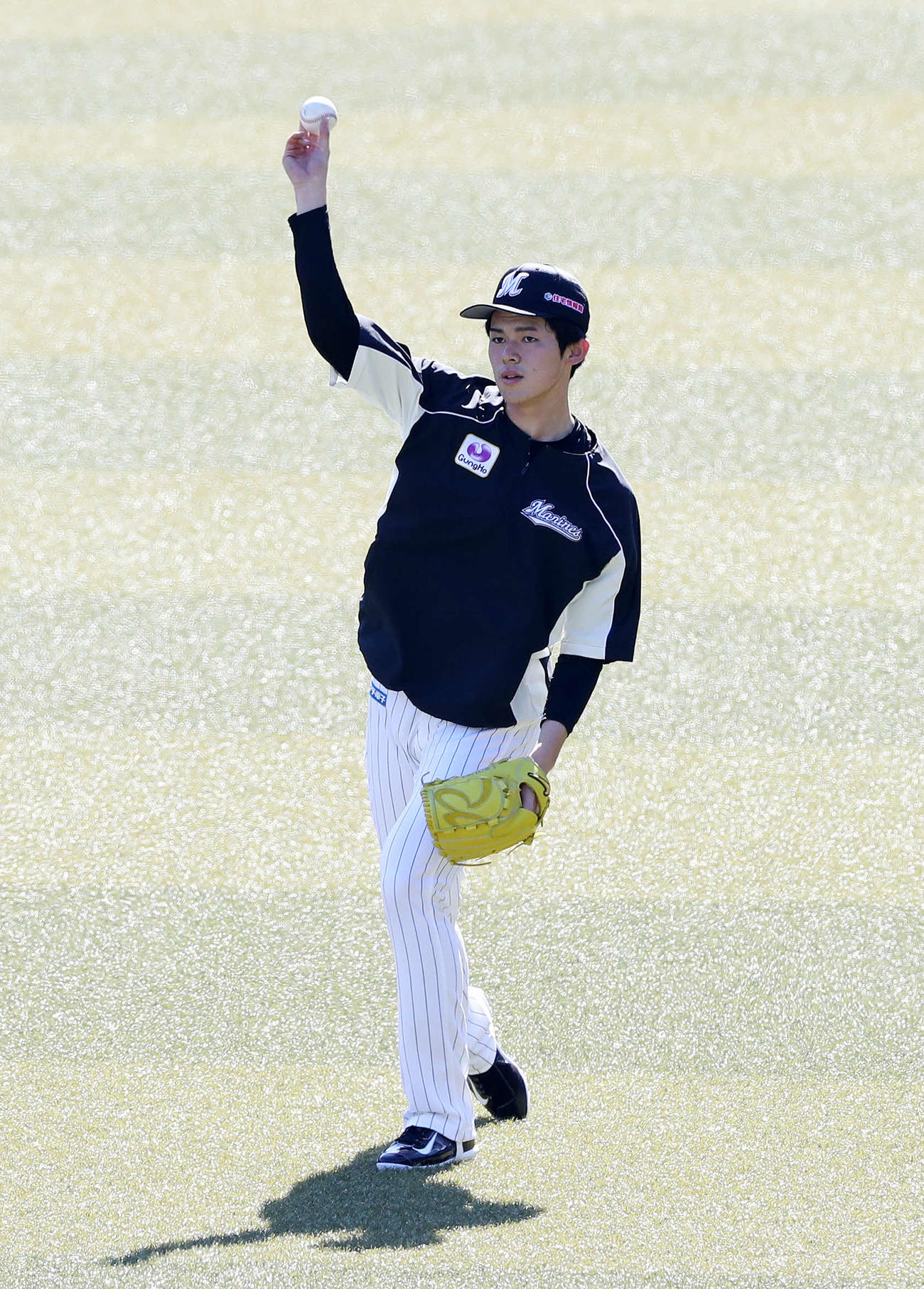 ロッテ佐々木朗希（2020年3月25日撮影）　