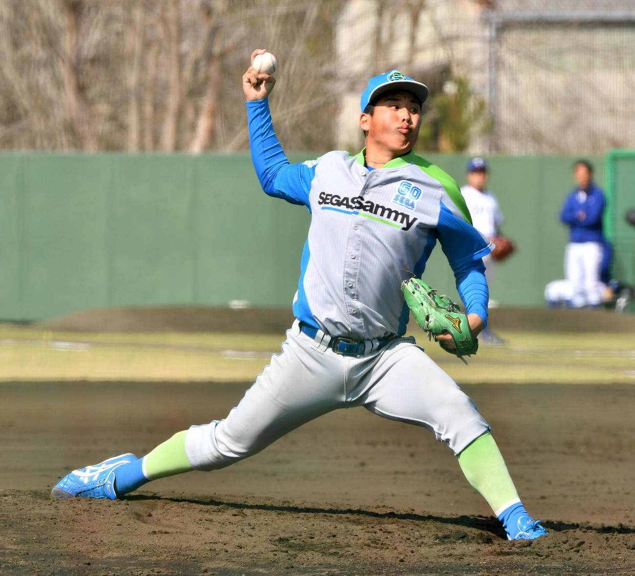 東京都企業春季大会、東京ガス戦に先発したセガサミー・森井絃斗（撮影・柴田隆二）
