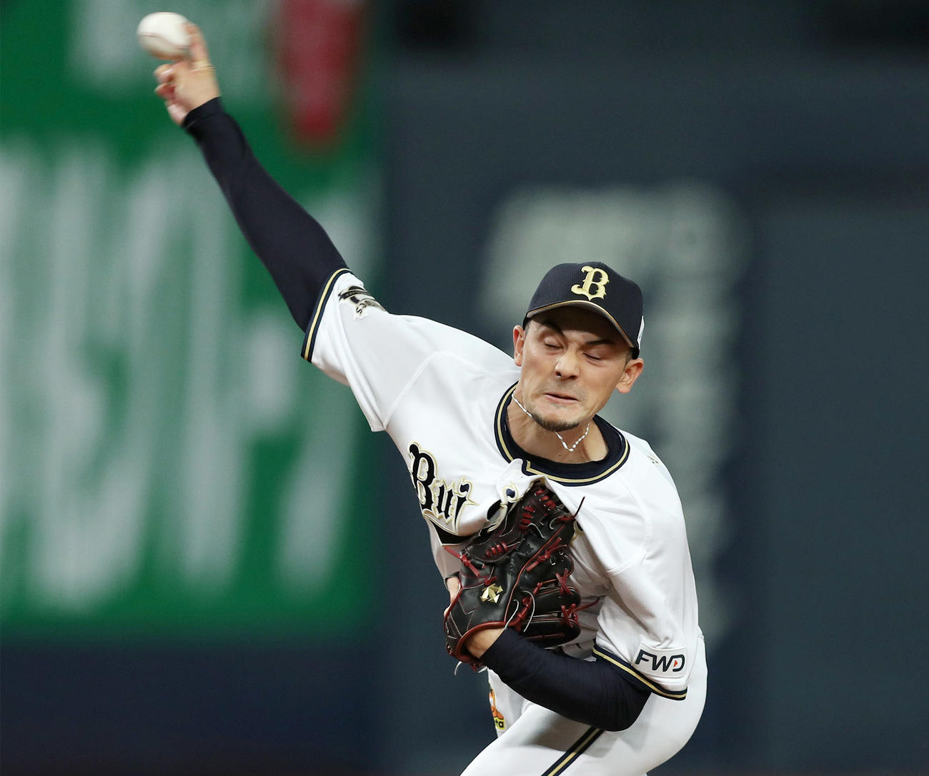 オリックス2番手の鈴木は4回を無失点に抑える（撮影・前田充）