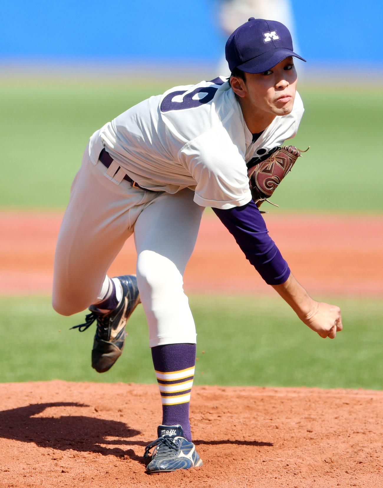 明大・入江大生（2018年10月7日撮影）　