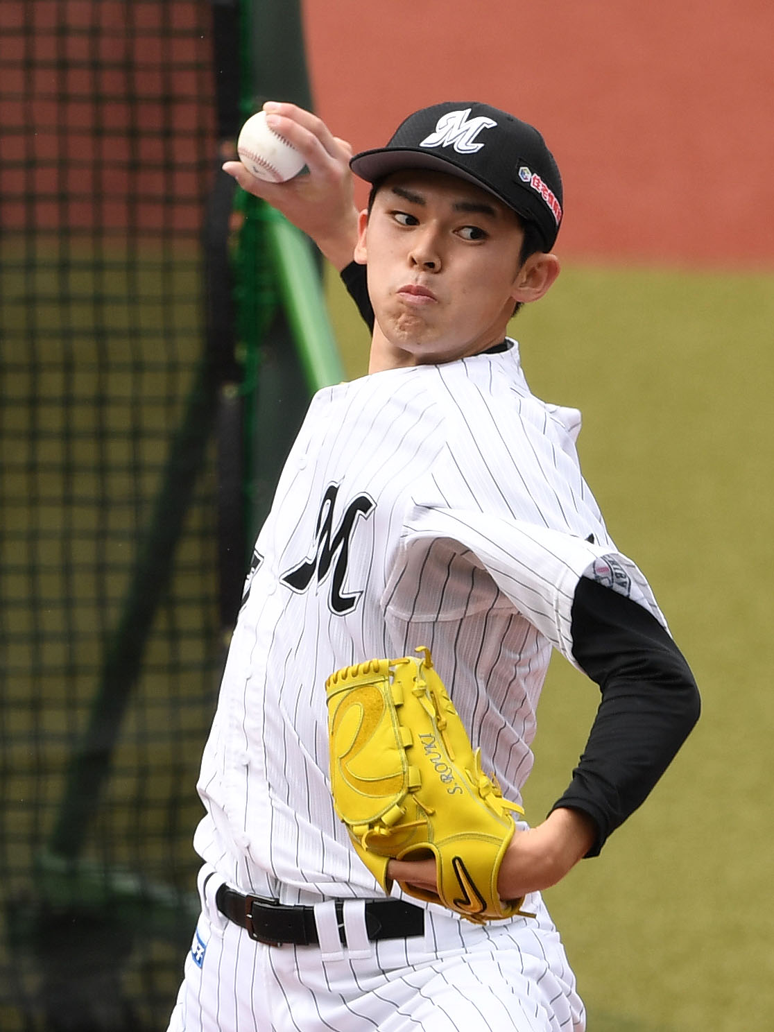 ロッテ佐々木朗希（2020年3月27日撮影）