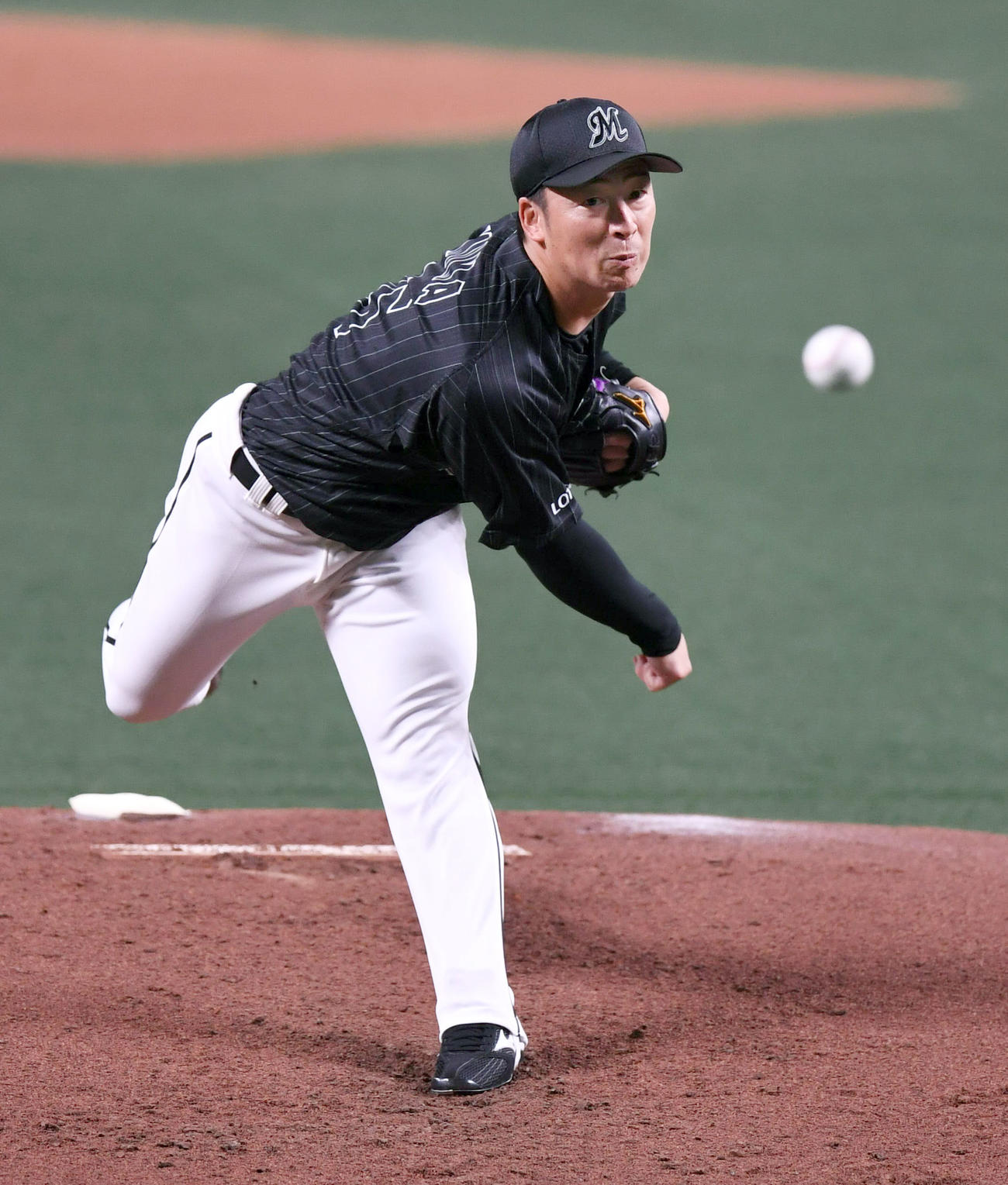 ロッテ美馬学（2020年3月13日撮影）