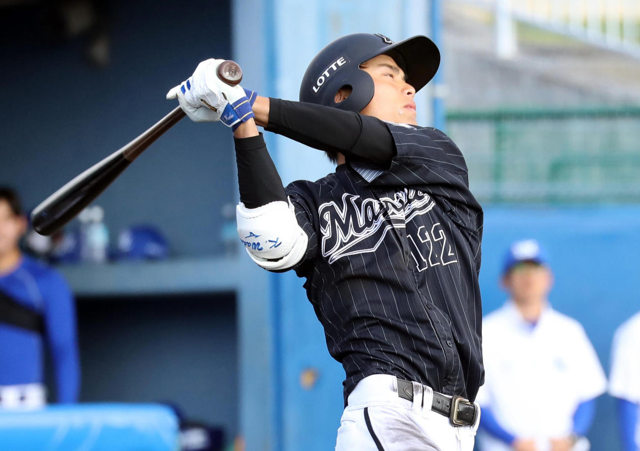 ロッテ育成の和田康士朗（2020年2月20日撮影）