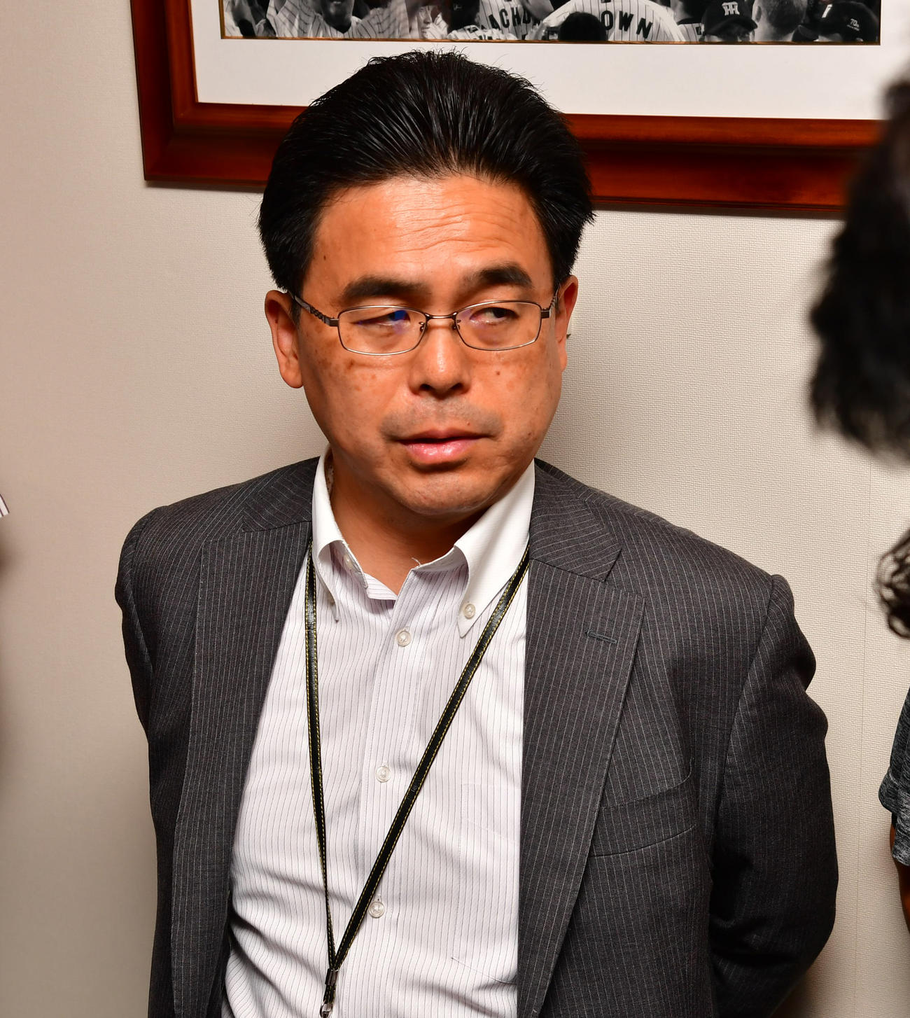 阪神の谷本修球団副社長兼球団本部長（2019年7月7日撮影）