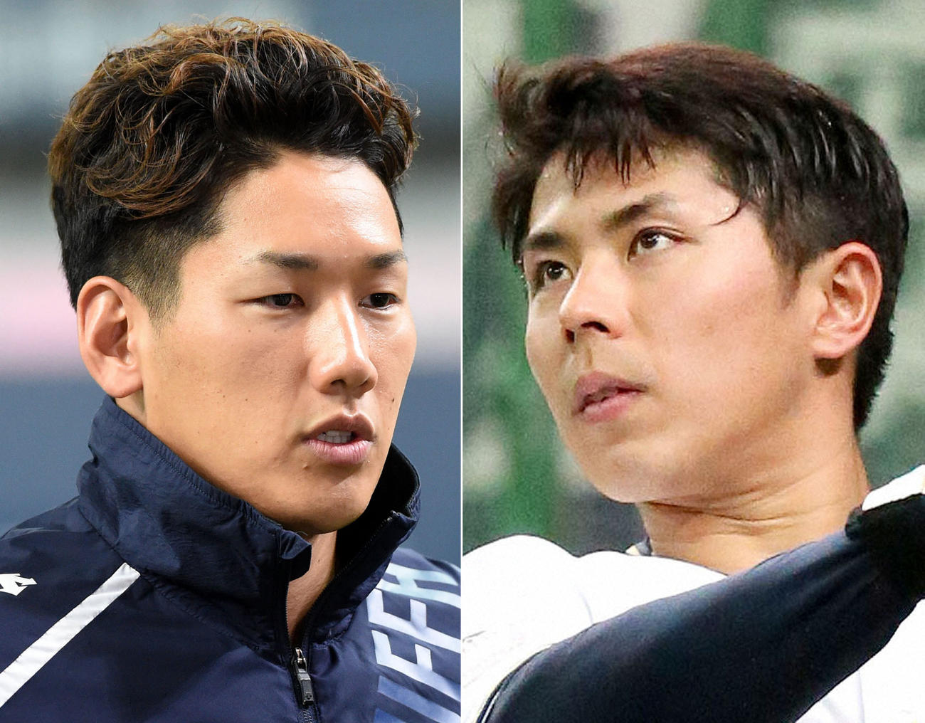 オリックス吉田正（左）と若月