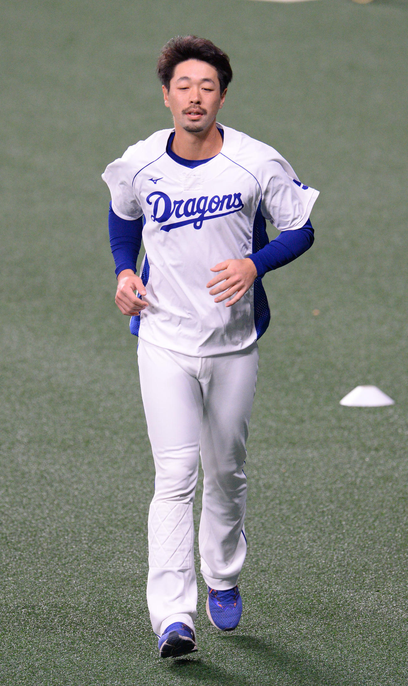 中日阿部寿樹内野手（2020年4月2日撮影）