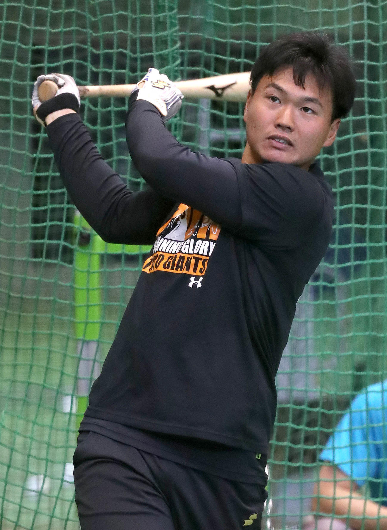 個人調整練習に臨んだ巨人山下（提供：読売巨人軍）