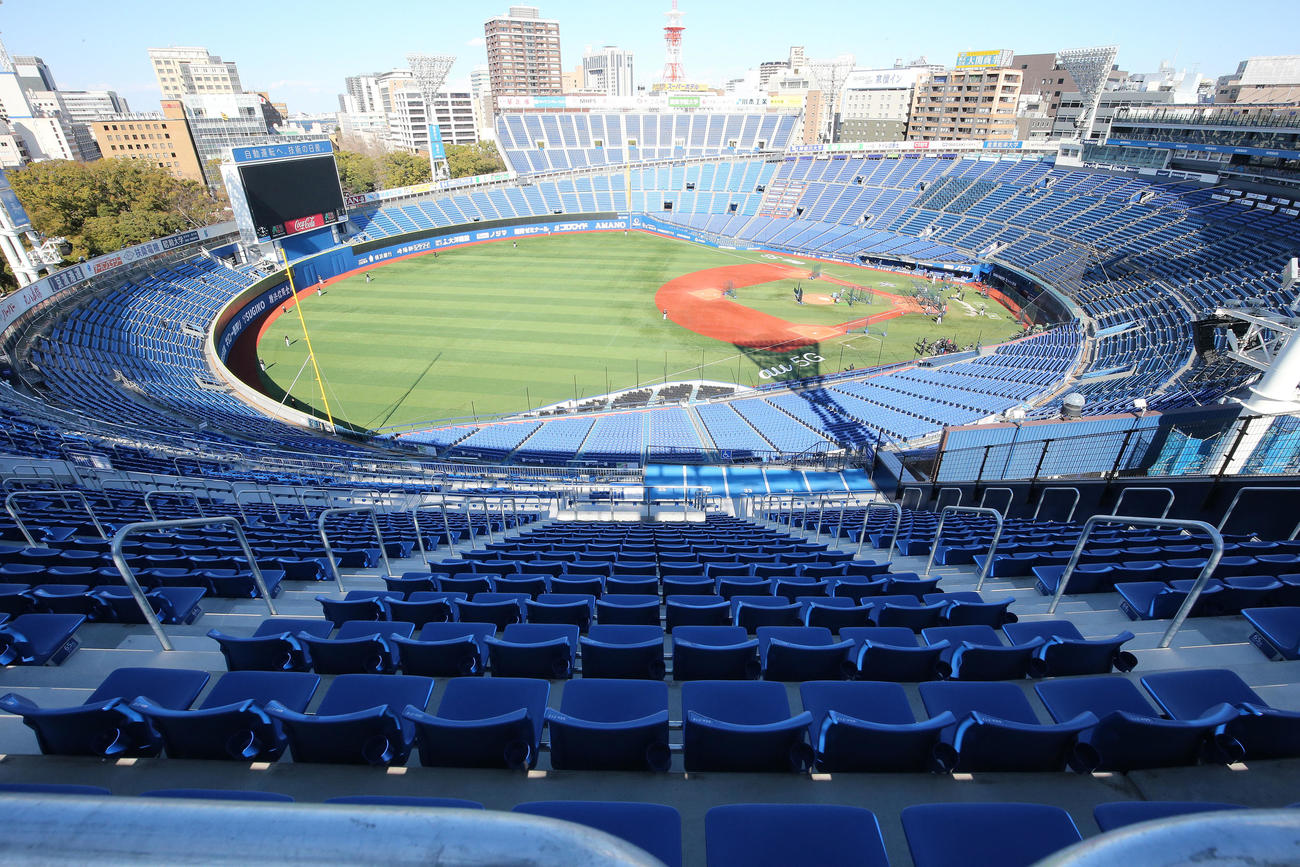横浜スタジアムの全景