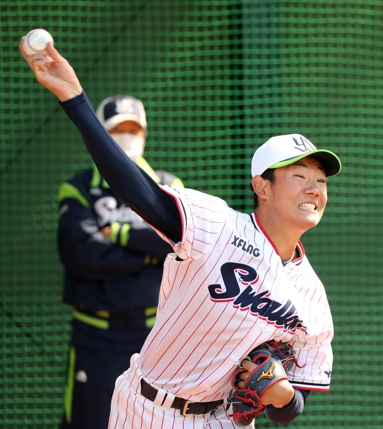 ヤクルト奥川恭伸（2020年3月24日撮影）