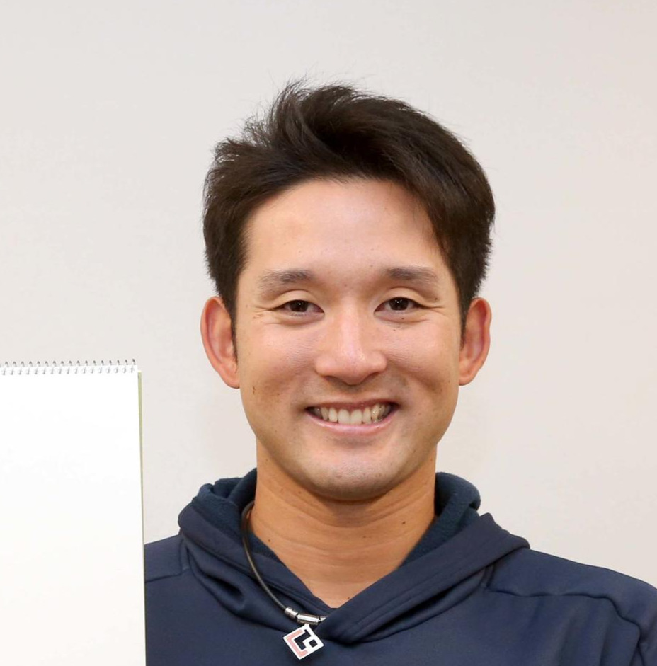日本ハムのムードメーカー杉谷はにっこり笑顔
