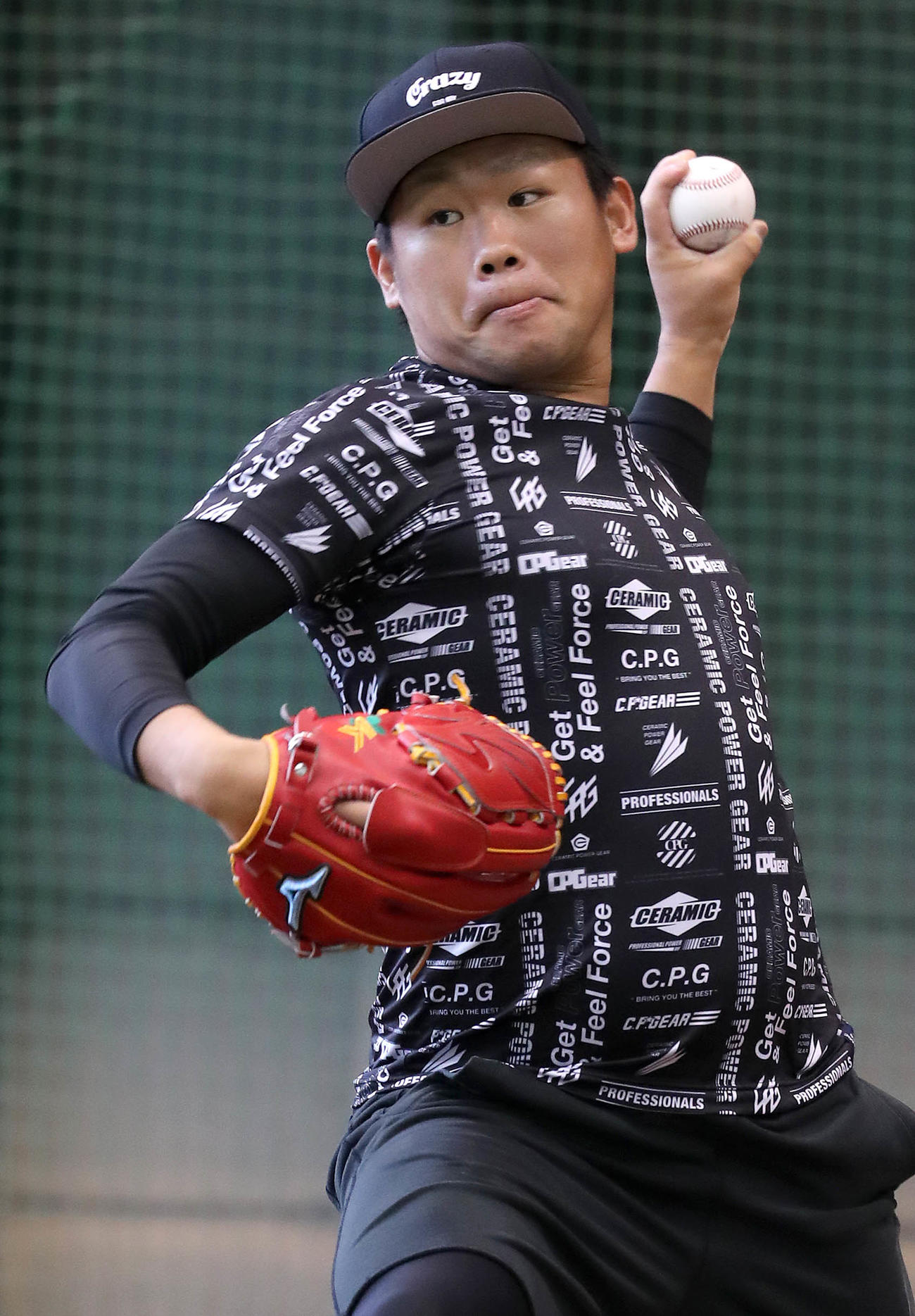 個人練習に臨んだ巨人田口（提供：読売巨人軍）