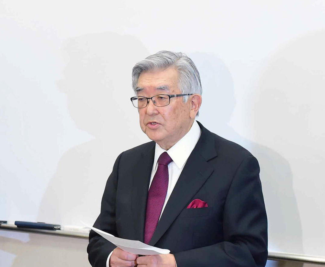 日本野球機構の斉藤コミッショナー（2020年2月26日）