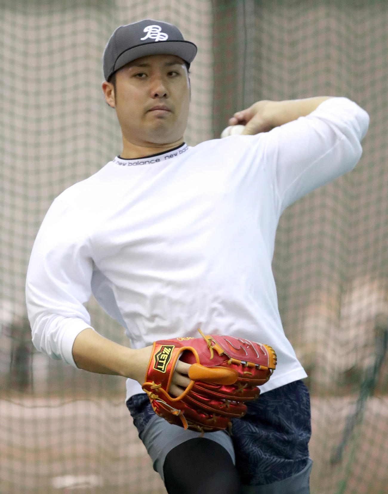 個人調整練習に臨んだ巨人今村（提供：読売巨人軍）