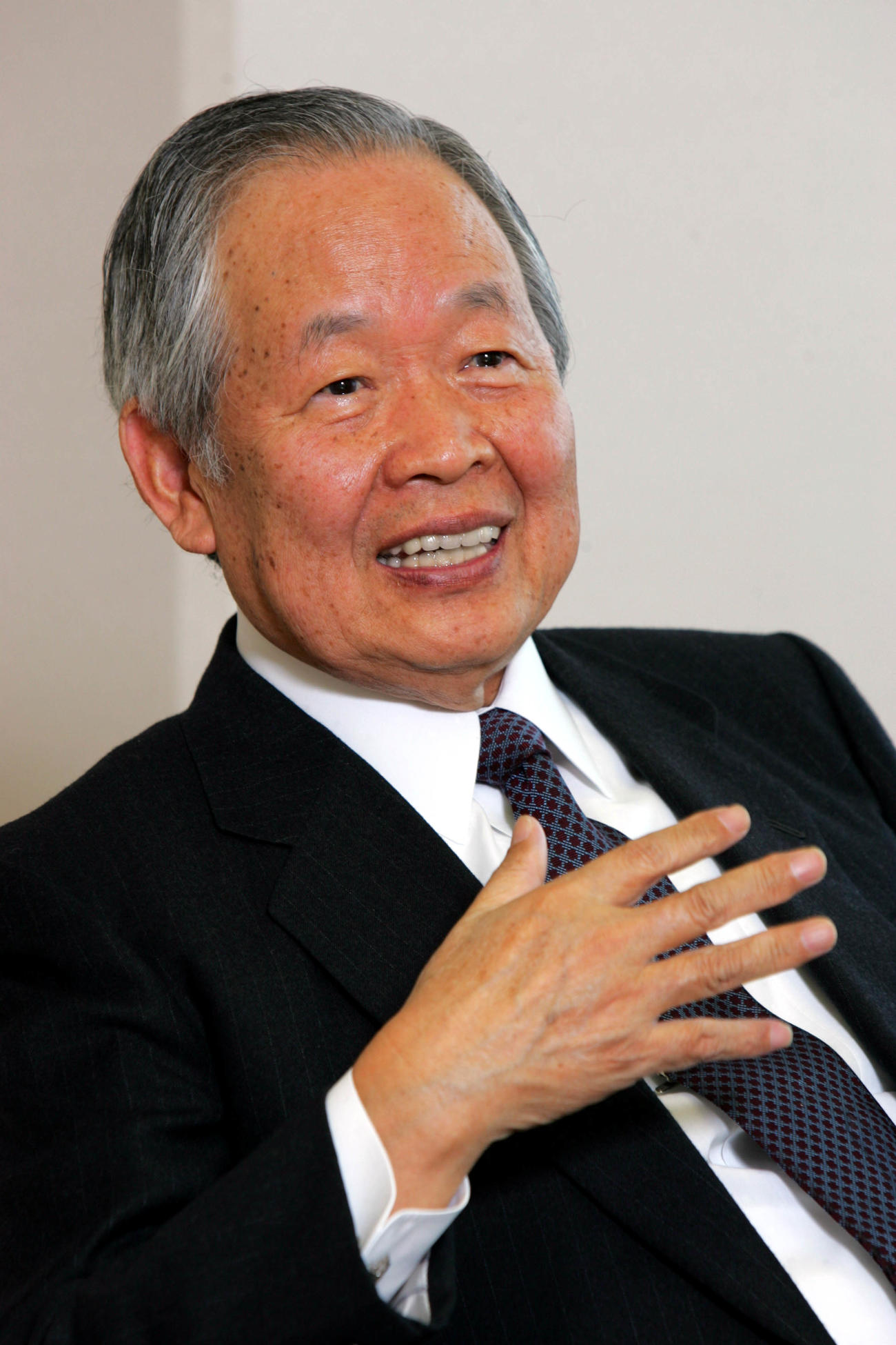 亡くなった元球団オーナーの手塚昌利氏（2005年3月25日撮影）
