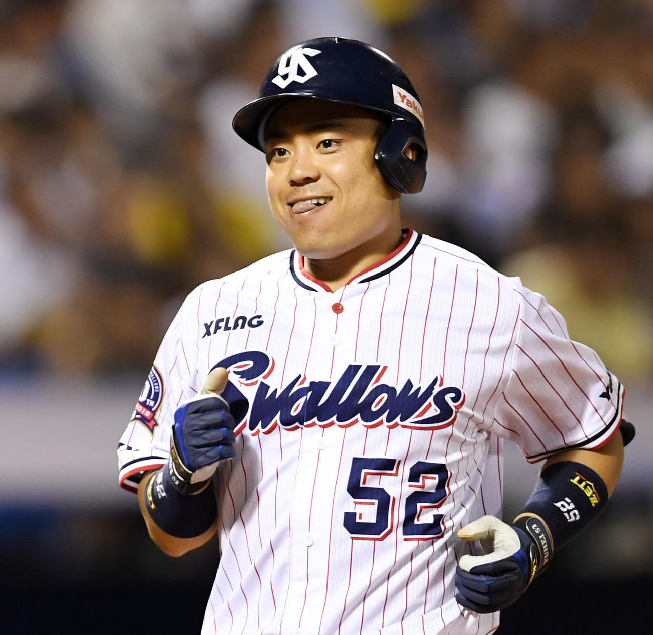 ヤクルト中村（19年8月6日撮影）