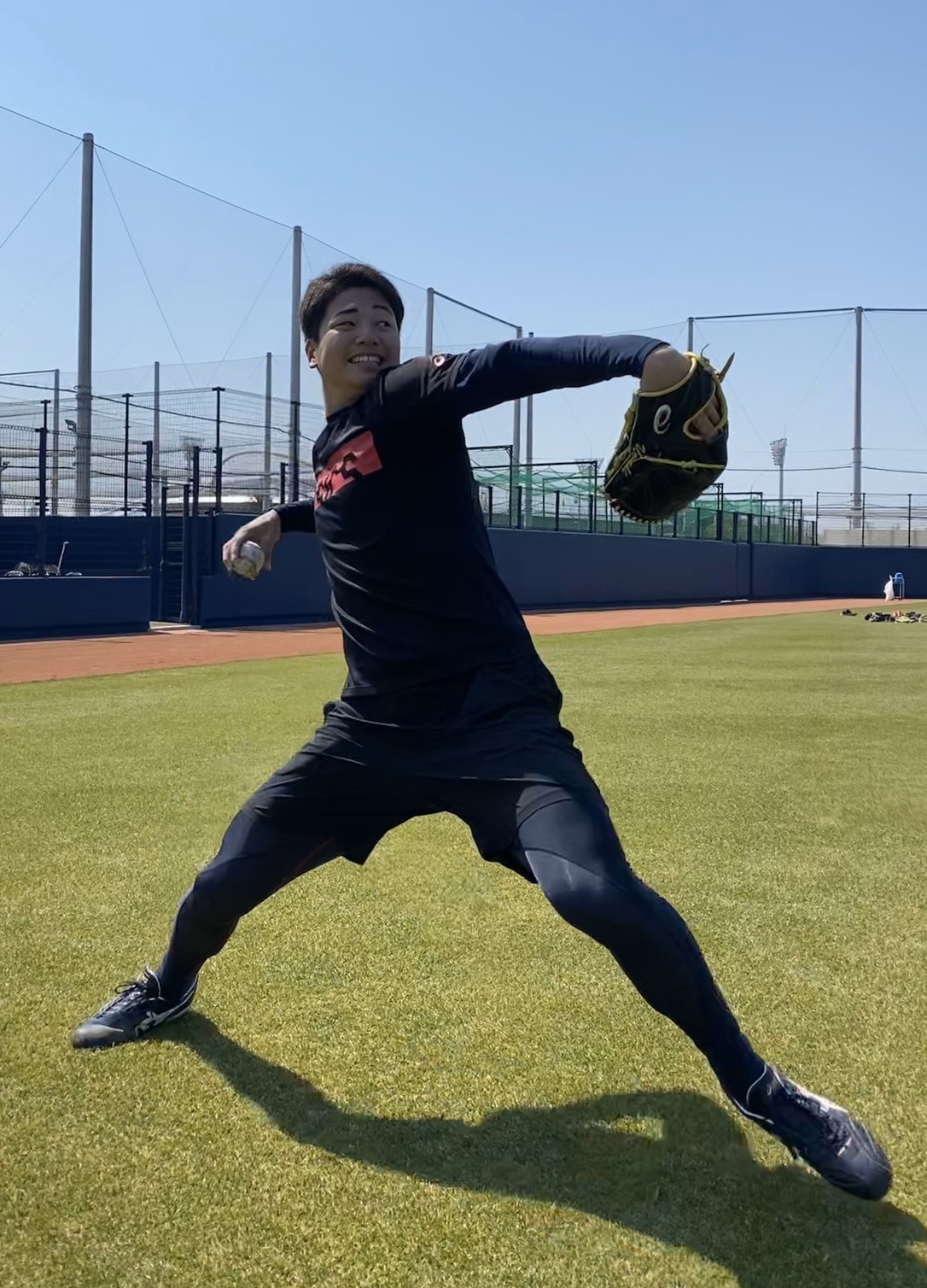 オセアンBSで自主練習に取り組むオリックス漆原（球団提供）