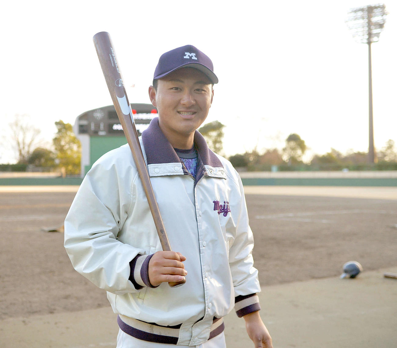 新主将として大学選手権連覇を誓う明大・公家（撮影・鎌田直秀）