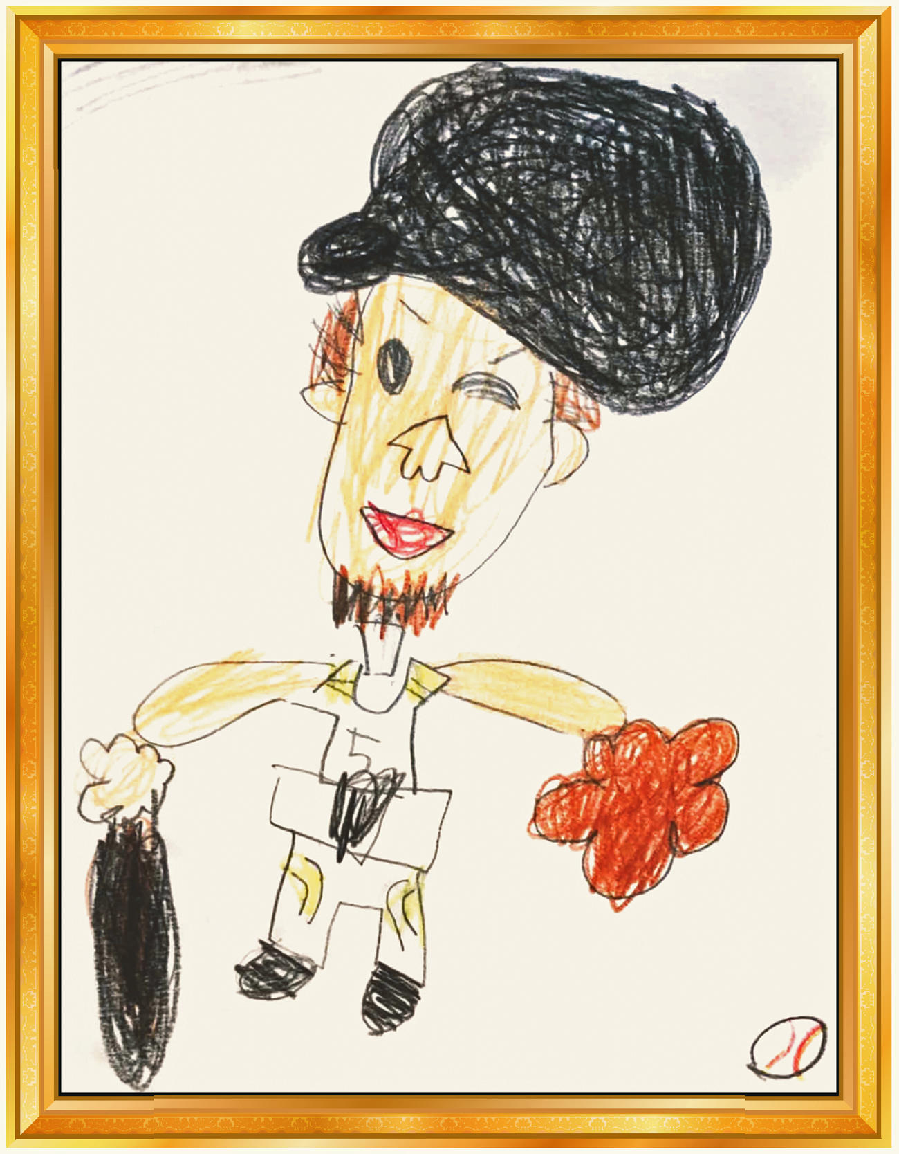 ソフトバンク松田５歳長女作