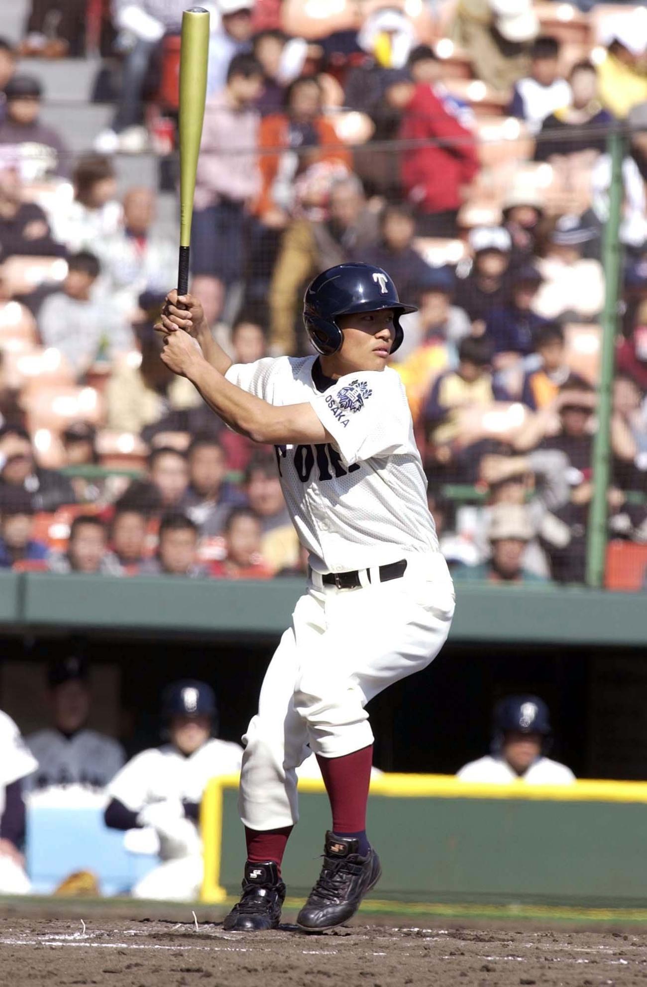 選抜高校野球大会　大阪桐蔭・平田良介（2004年3月撮影）