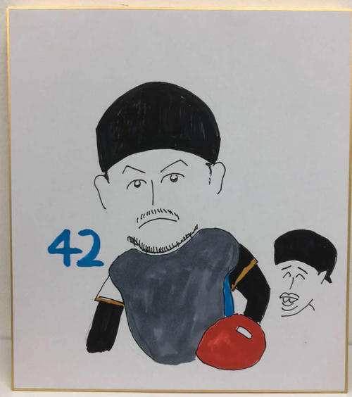 日本ハム木田投手コーチが描いた黒羽根利規捕手