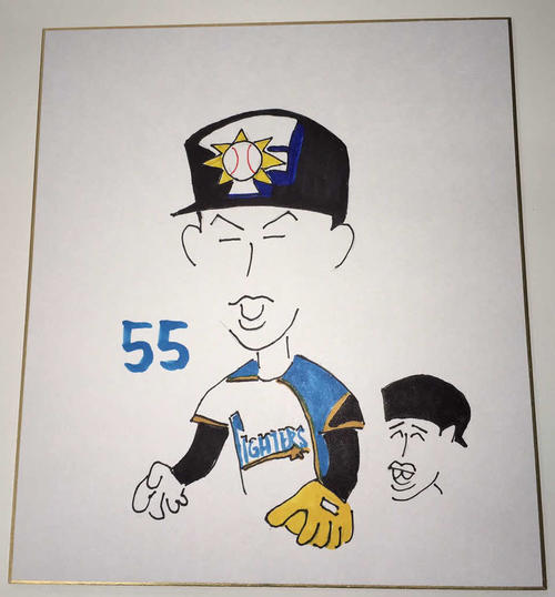 日本ハム木田投手コーチが描いた難波侑平内野手