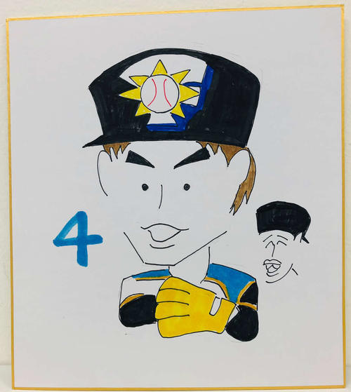 日本ハム木田投手コーチが描いた谷口雄也外野手
