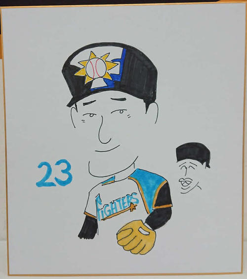 日本ハム木田投手コーチが描いた渡辺諒内野手