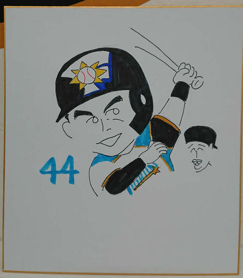 日本ハム木田投手コーチが描いたクリスチャン・ビヤヌエバ内野手