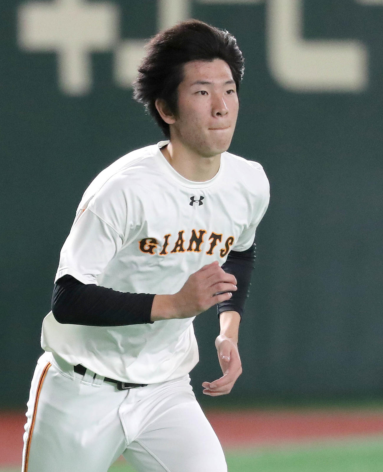 東京ドームでの練習に参加した巨人戸郷（提供：読売巨人軍）