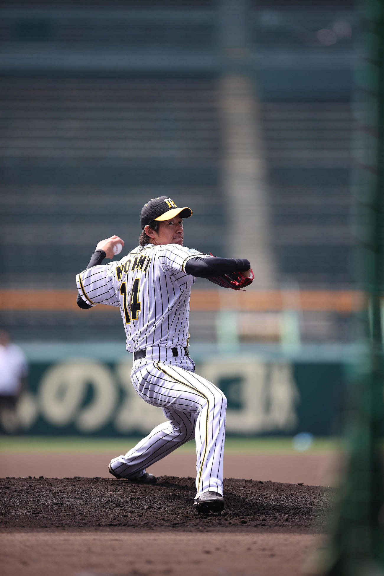 シート打撃で登板の能見（球団提供）