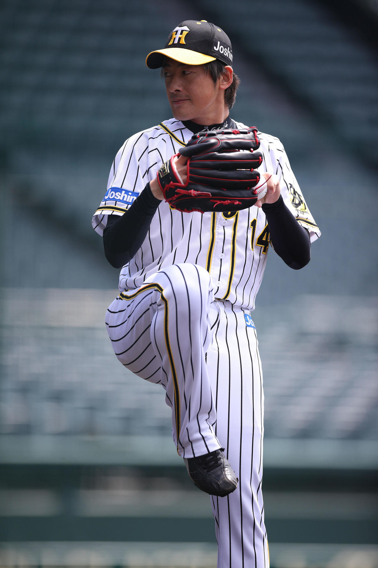 シート打撃で登板の能見（球団提供）