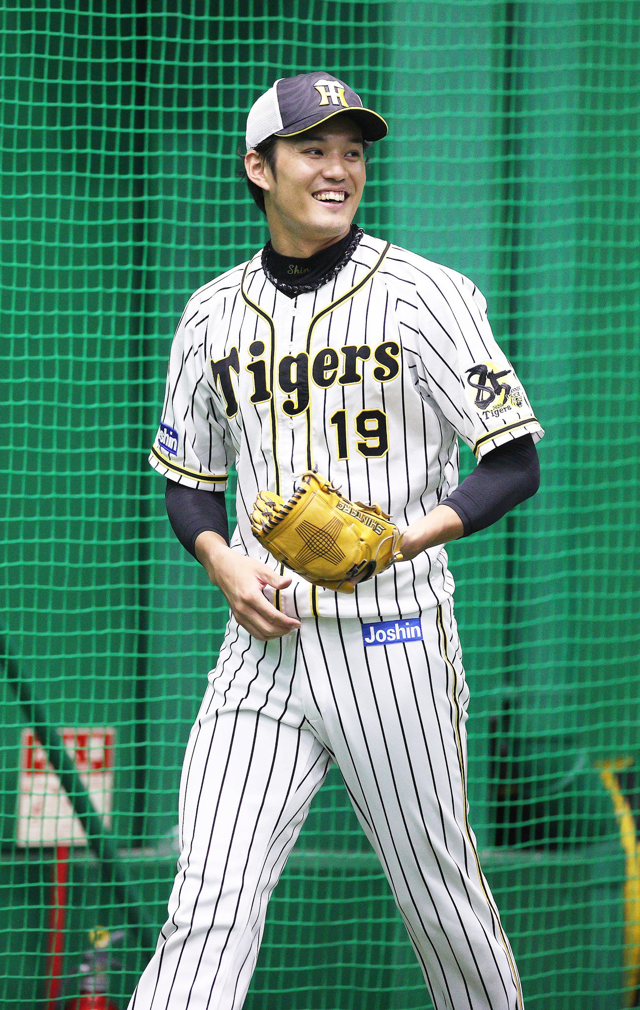 甲子園での練習に合流する藤浪晋太郎（球団提供）