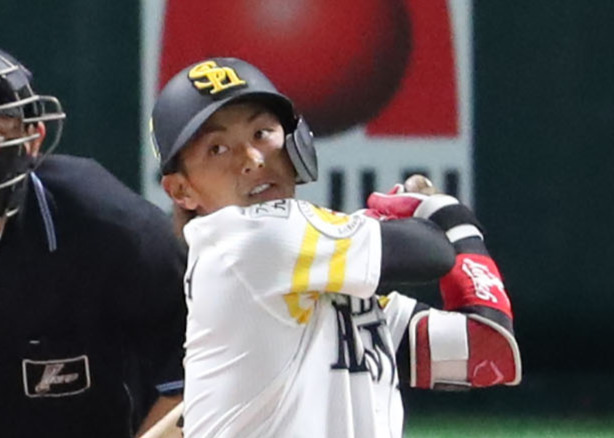 ソフトバンク今宮健太（2020年2月29日撮影）