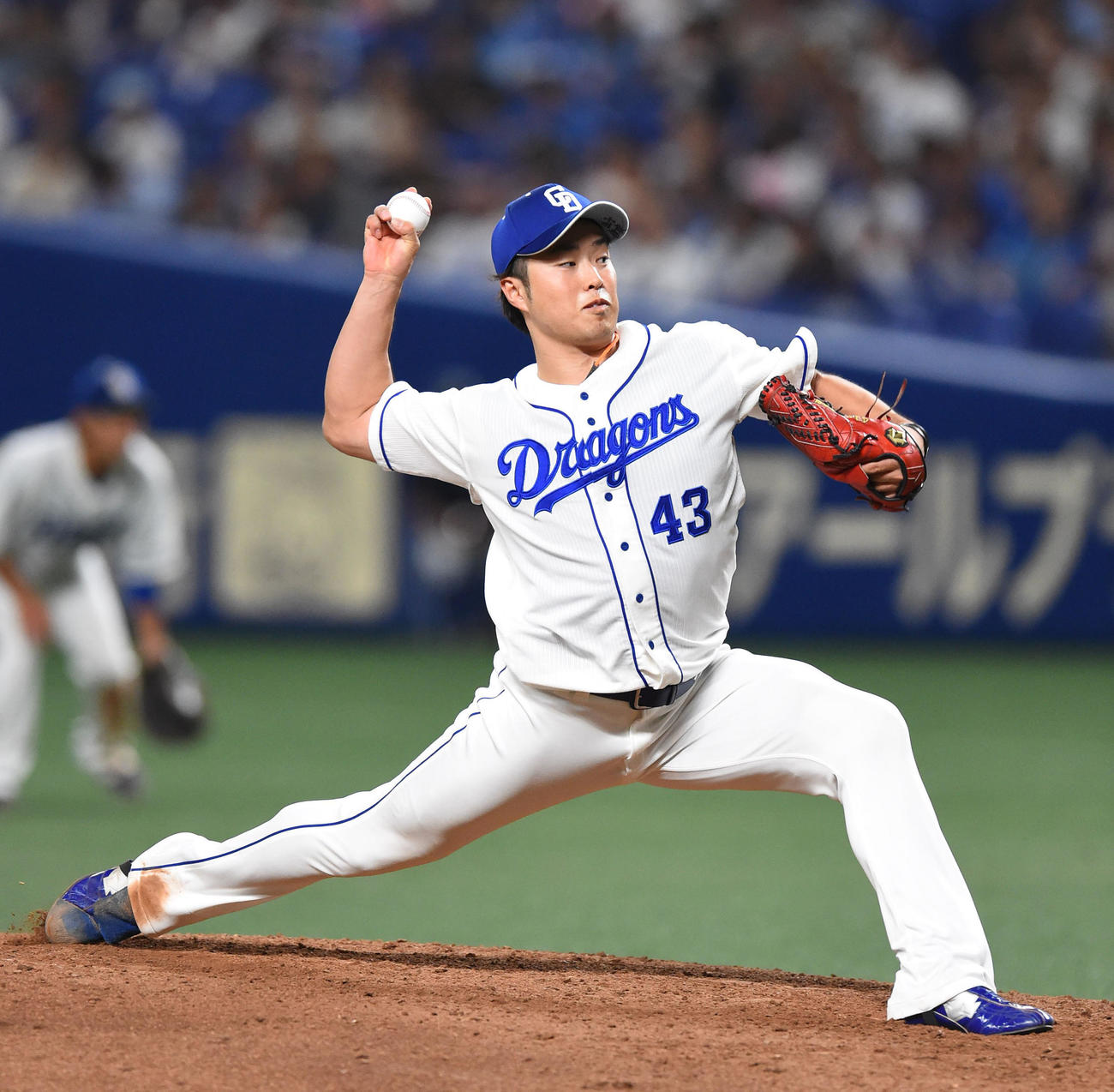 中日三ツ間卓也（2019年9月25日撮影）