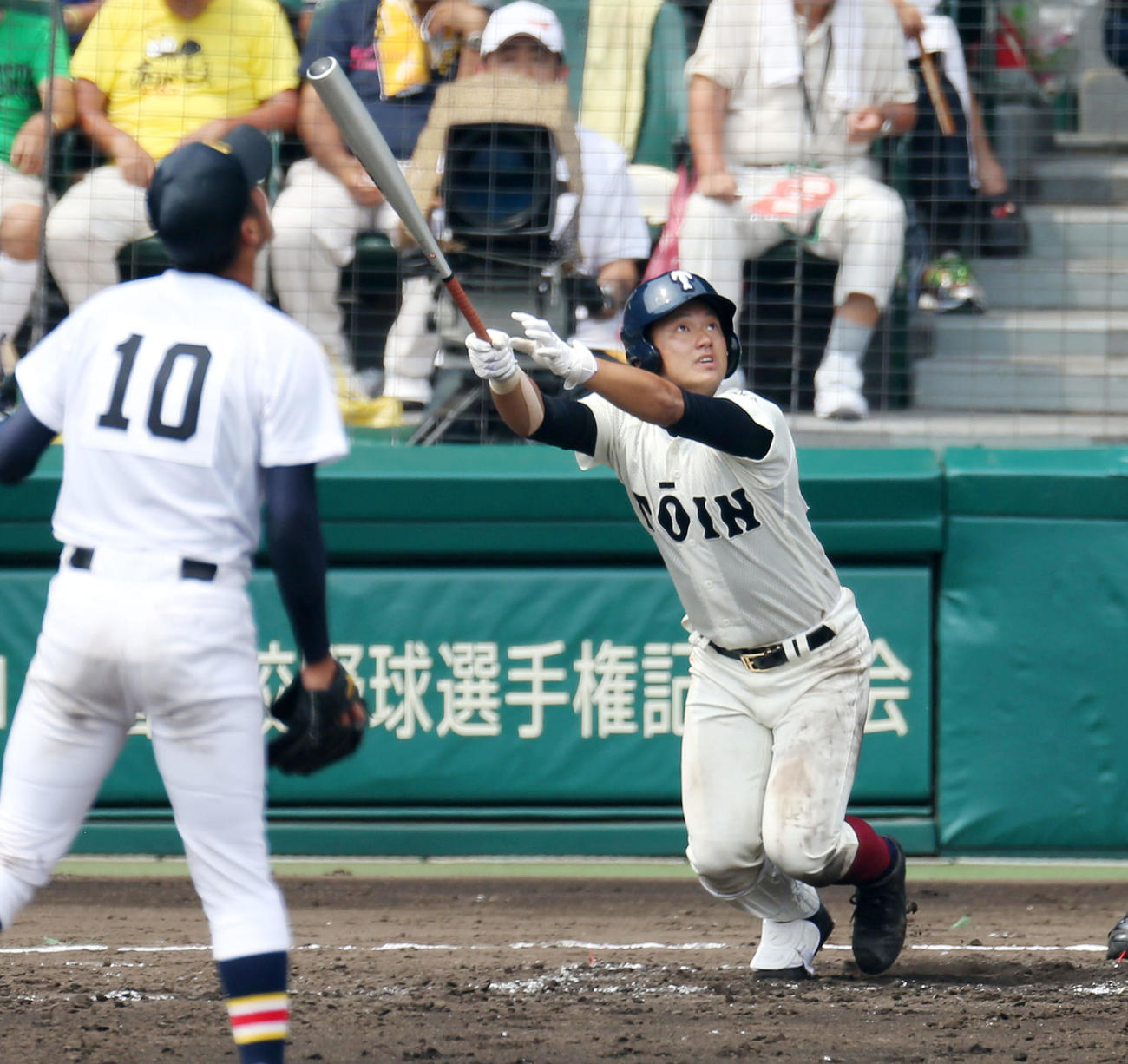 大阪桐蔭高時代の森友哉（2013年8月8日撮影）