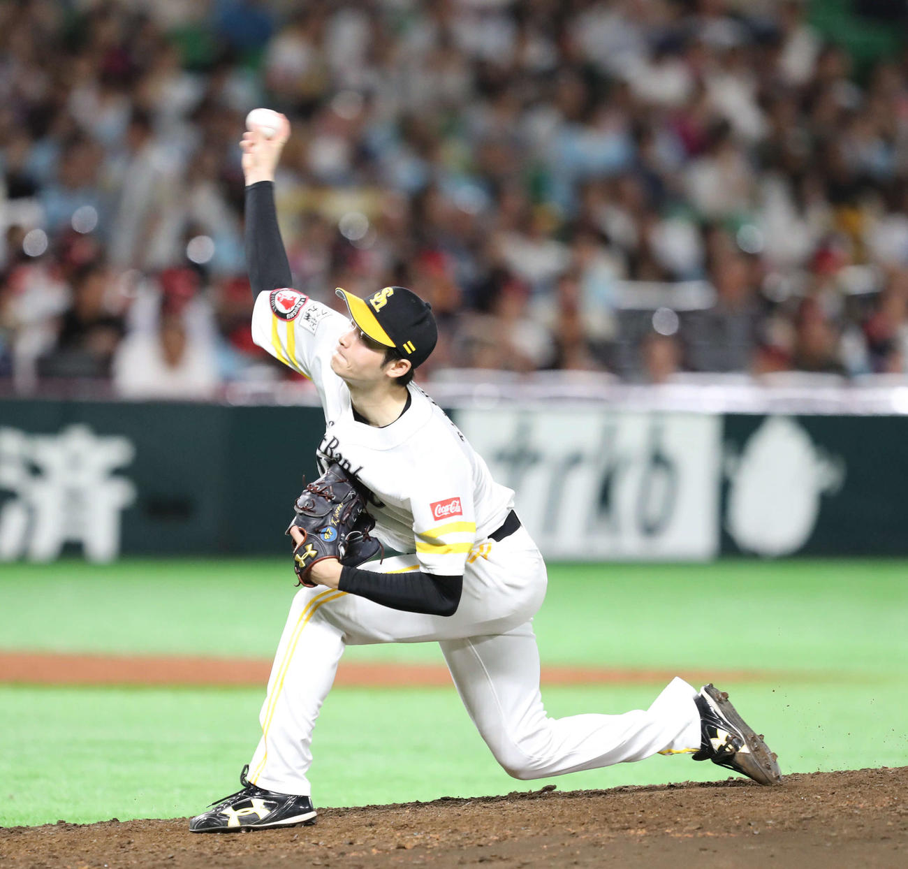 19年9月、オリックス戦に登板する高橋純