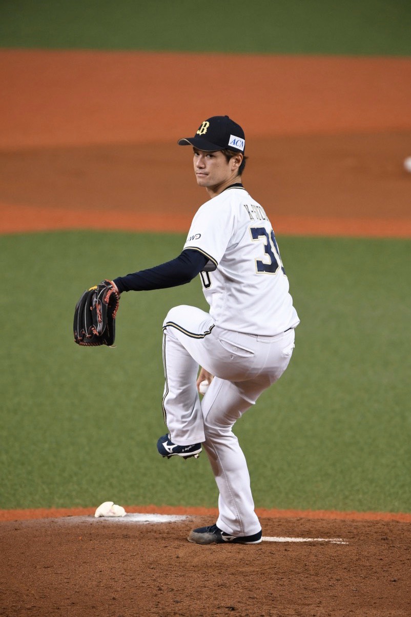 マウンドで投球するオリックスK－鈴木（球団提供）