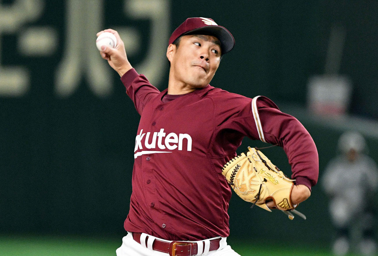 楽天則本昂大（2020年3月13日撮影）