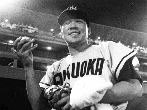 200勝を達成した西鉄稲尾和久(1962年8月26日撮影)