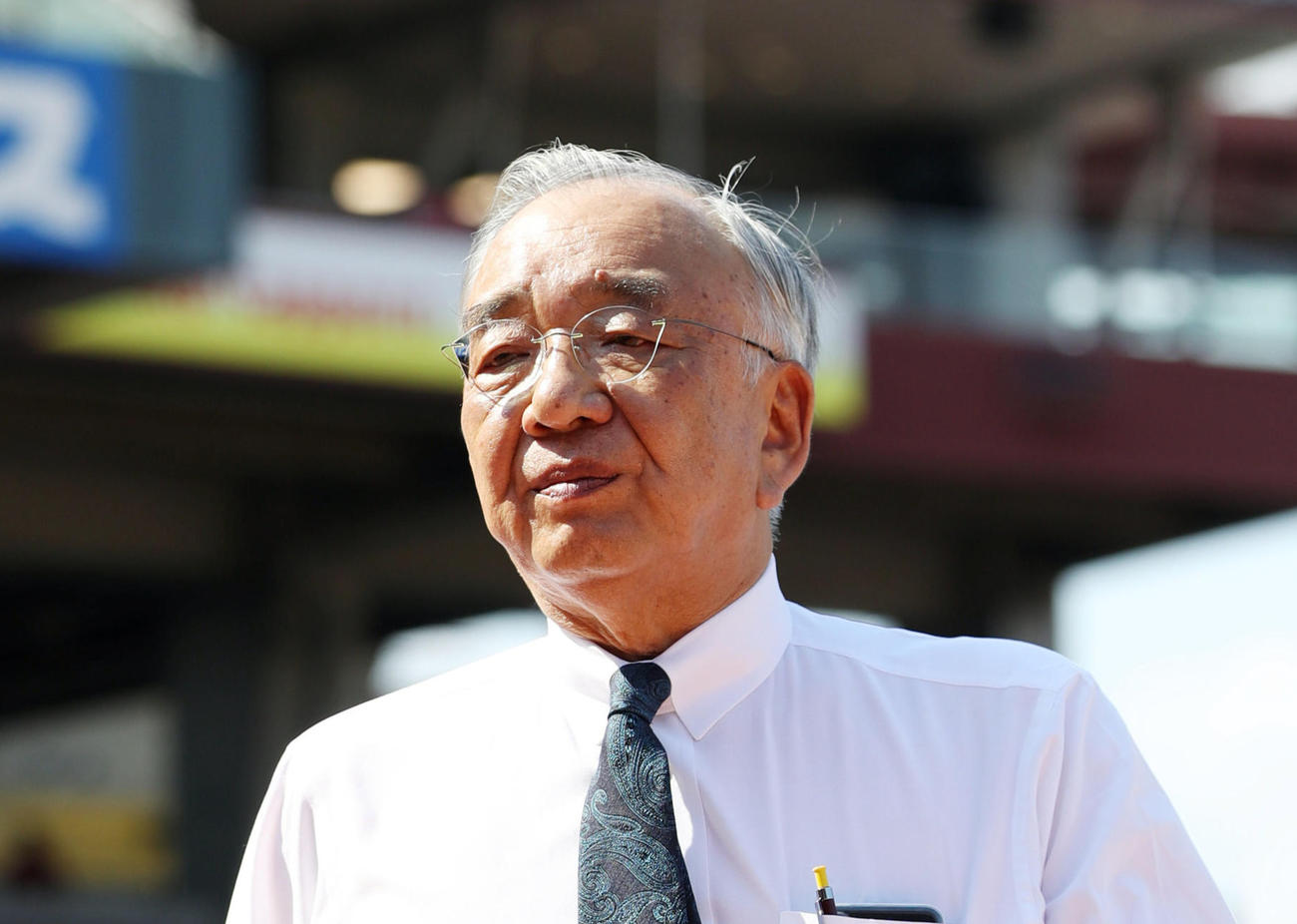 広島松田元オーナー（2019年7月4日撮影）