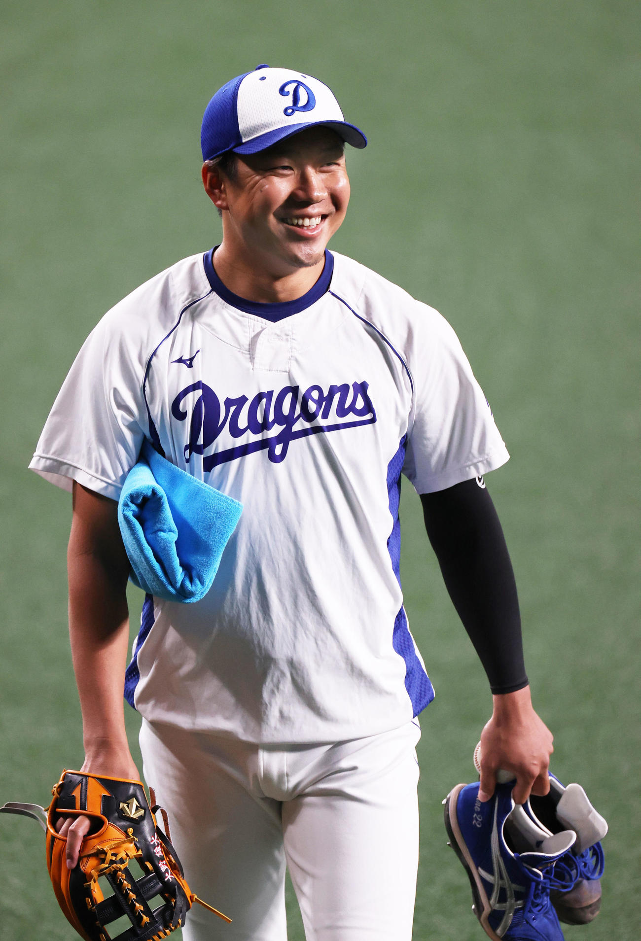 明るい表情の大野雄大