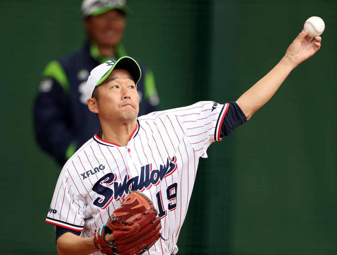 ヤクルト石川雅規（2020年3月27日撮影）