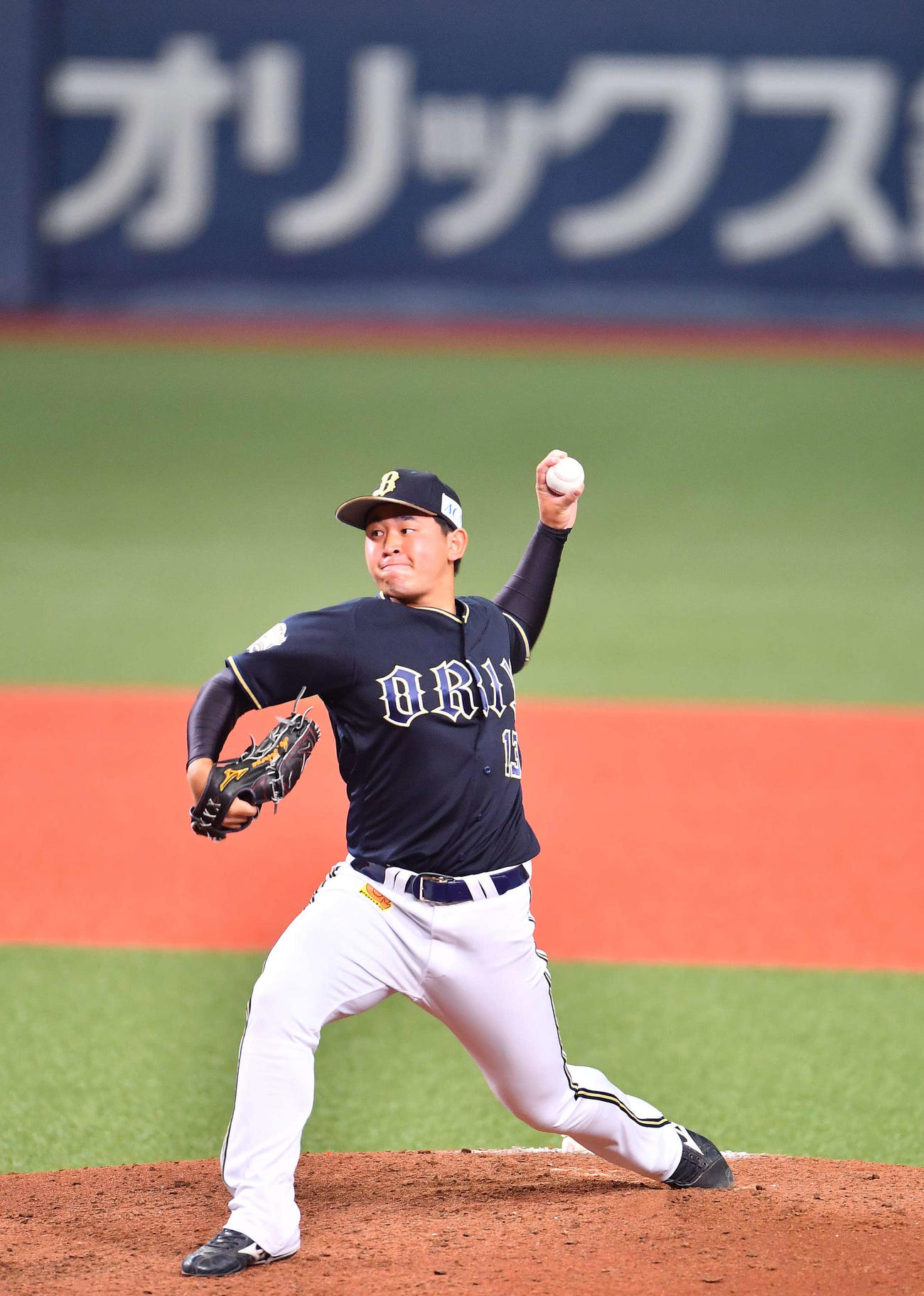 オリックス紅白戦　7回から登板する宮城大弥（撮影・上田博志）