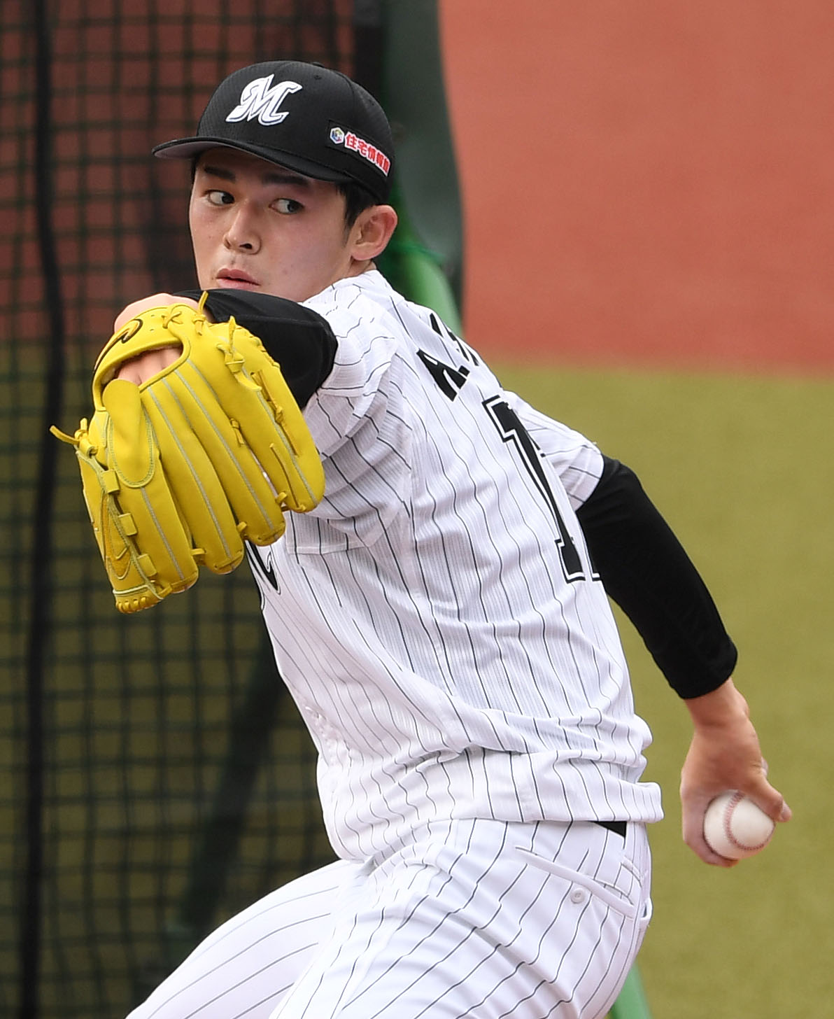 ロッテ佐々木朗希（2020年3月27日撮影）